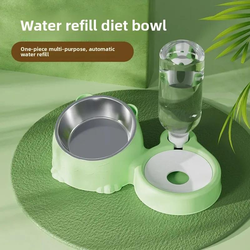 Cat Bowl Small Dog Food Feeding Water Drinking Bowls Set for Cats Dogs Pet Feeder Drinker Bowls Pet Supplies