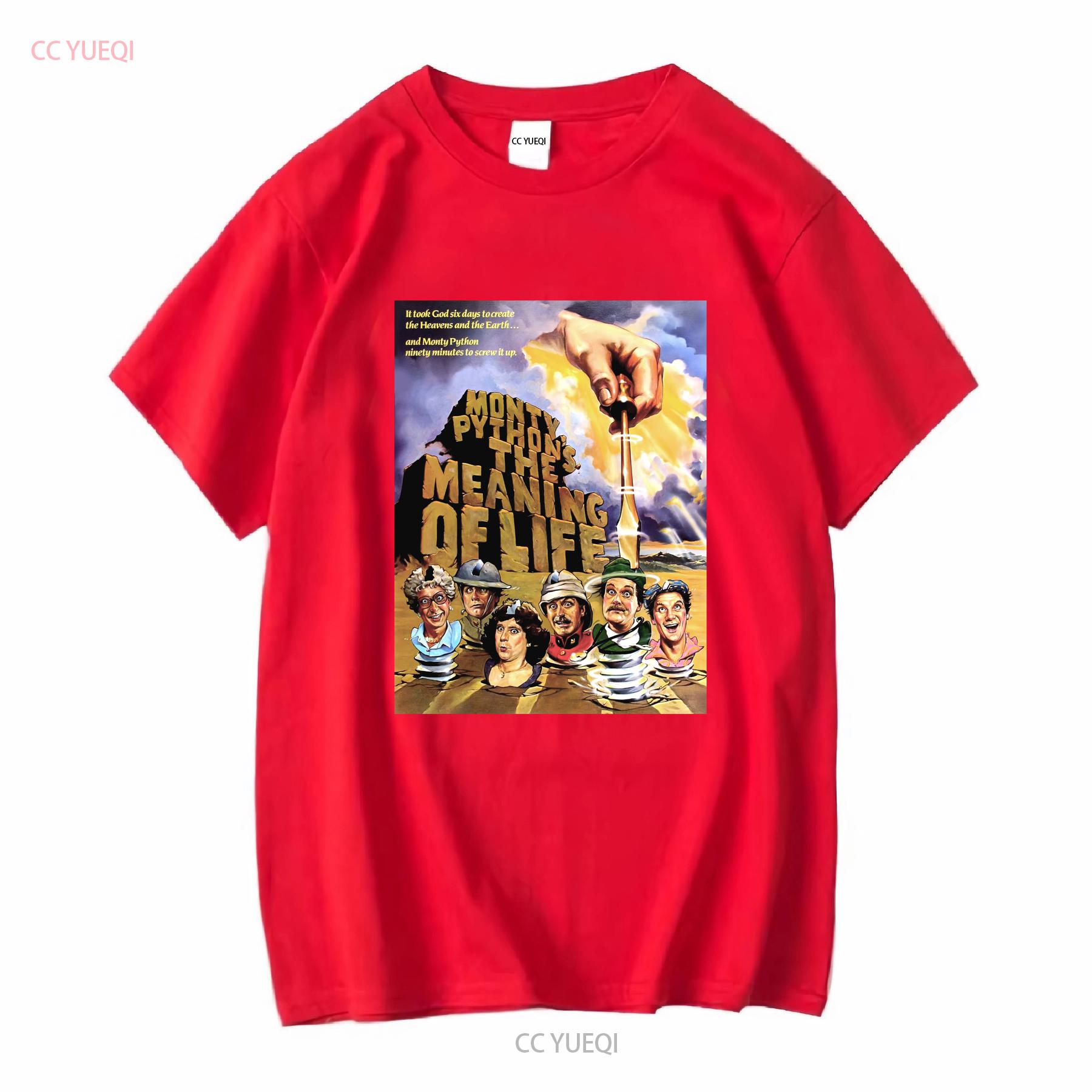 T shirt Monty Python Movie Meaning of Life M vintage Washed Soft graphic Slightly Casual Versatile Top For Everyday Wear S