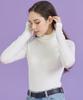 KOLEAT [Warmer Ver.] Knit Turtleneck Long Sleeve (White) Hand Warmer Inner