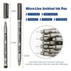 9pcs/Set Waterproof Needle Pen for Art Black Hand-Drawn Hook Stroke Sketch Pen Student Drawing Tool