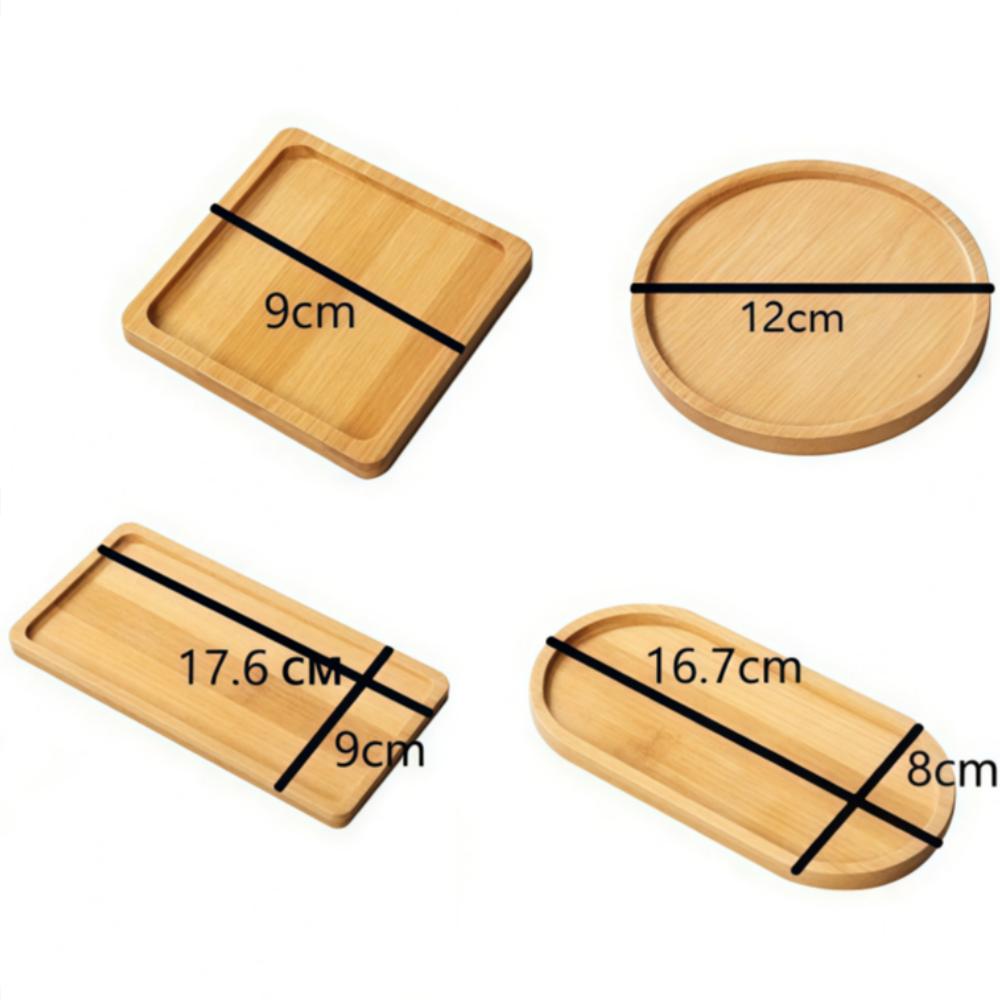 Various bamboo trays, flower pot trays, cup pads, seat pads, anti-slip pads, table decoration trays, creative mats, cup pads