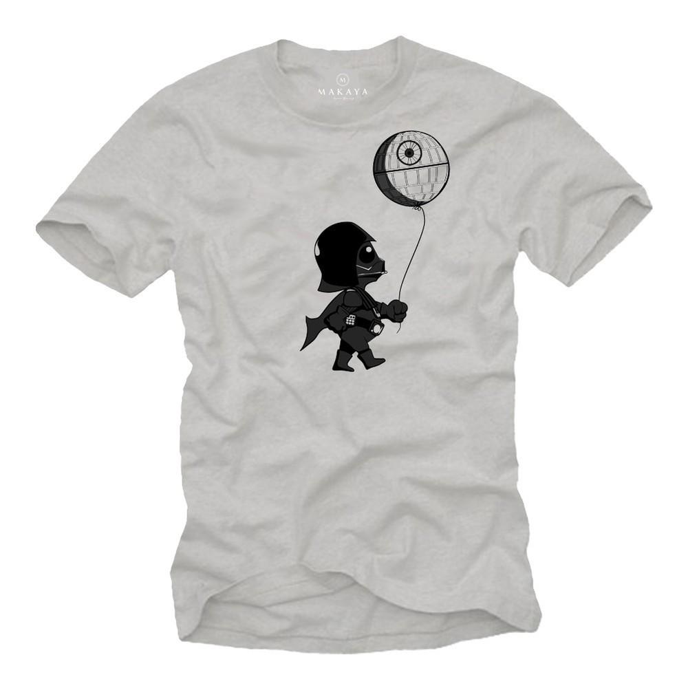 

Cool Death Star Nerd Men#039;s TShirt with Baby Vader Men#039;s Banksy Art Shirt Unisex T-Shirt L