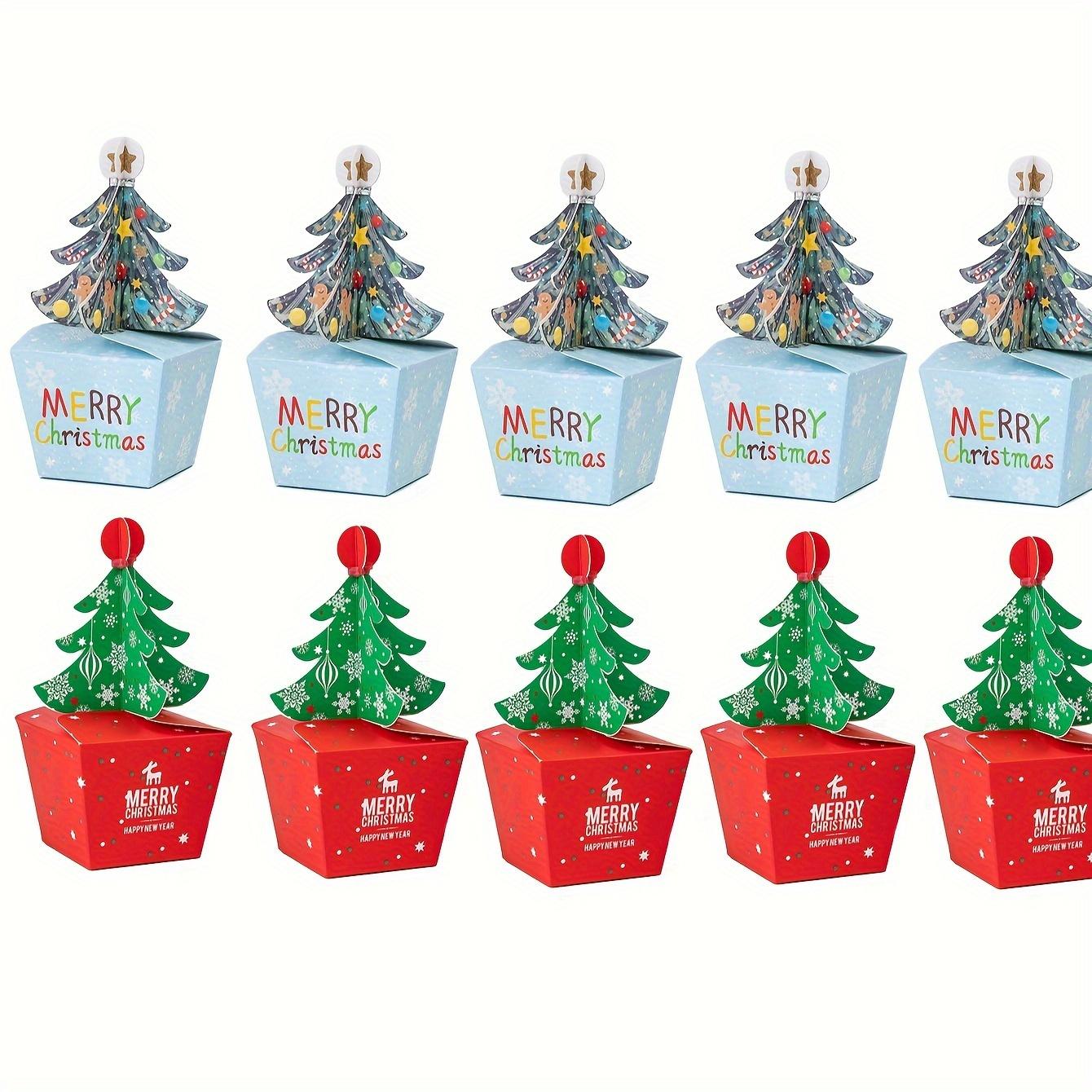 

12 шт. Рождественская подарочная упаковка Подарочная коробка Картонная коробка Елка Коробка для яблок Упаковочная коробка Коробка для фруктов Пин Ань Коробка для конфет и пирожных 12PCS Blue+Red