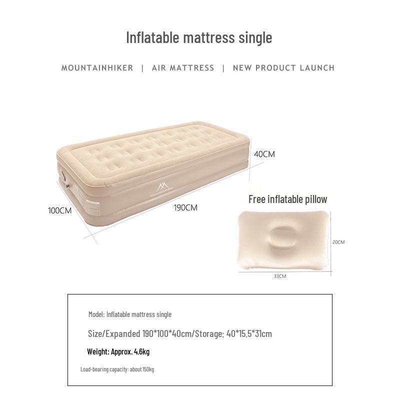 

Mountainhiker Inflatable Camping Mattress: Outdoor, Thickened, and Portable Sleeping Pad