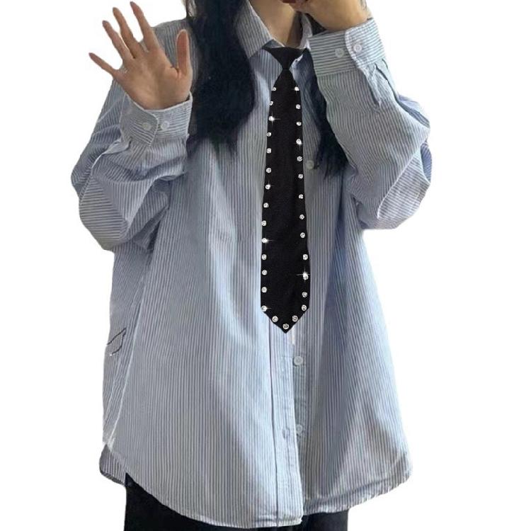 Uniform Pre Tied Tie for Girls Senior School Lady Uniform Pre-tied Tie Elegant Look for Business and Office Use
