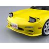 AOSHIMA Initial D No.12 Takumi Fujiwara FD3S RX-7 First Edition 1/24 Scale Model Kit, Yellow