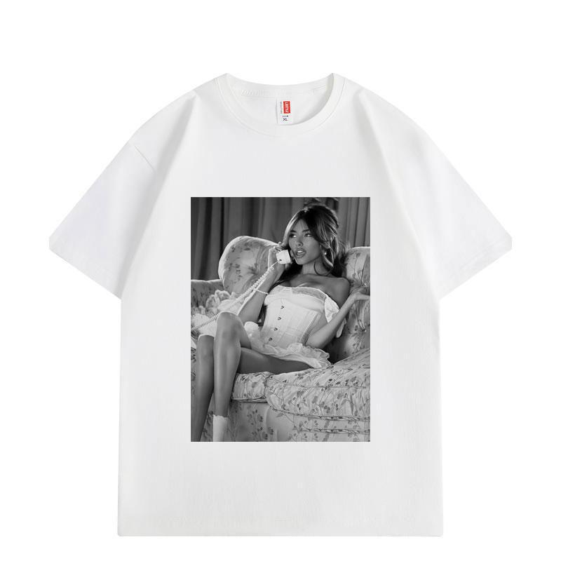 Singer Madison Beer Graphic T Shirts Men Women Clothing Fashion Aesthetic T-shirts Summer Casual Loose Cotton T-shirt