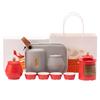 Forbidden City merchandise travel tea set one pot four cups set outdoor camping travel portable tea set business souvenir
