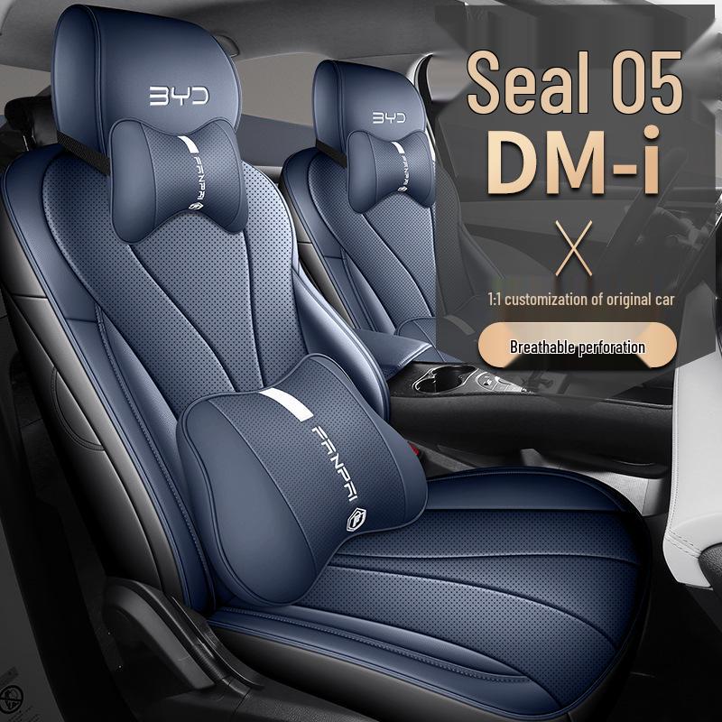 Pernițe pentru scaune auto din piele integrală, pentru toate anotimpurile, pentru BYD Seal 05DM-i - Potrivire universală pentru cinci locuri