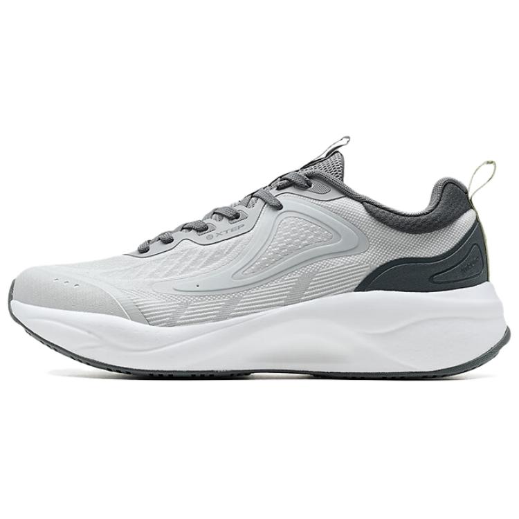 Xtep Vitality 2.0 Comfortable Trendy Slip-Resistant Durable Low-Top Casual Shoes Men sneaker Gray White 975219320023-1 39