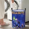 Laundry Collector Luxury The M-Megadeth-S Metal Band Folding Laundry Basket Large Storage Baby Washing Basket Home Organizer