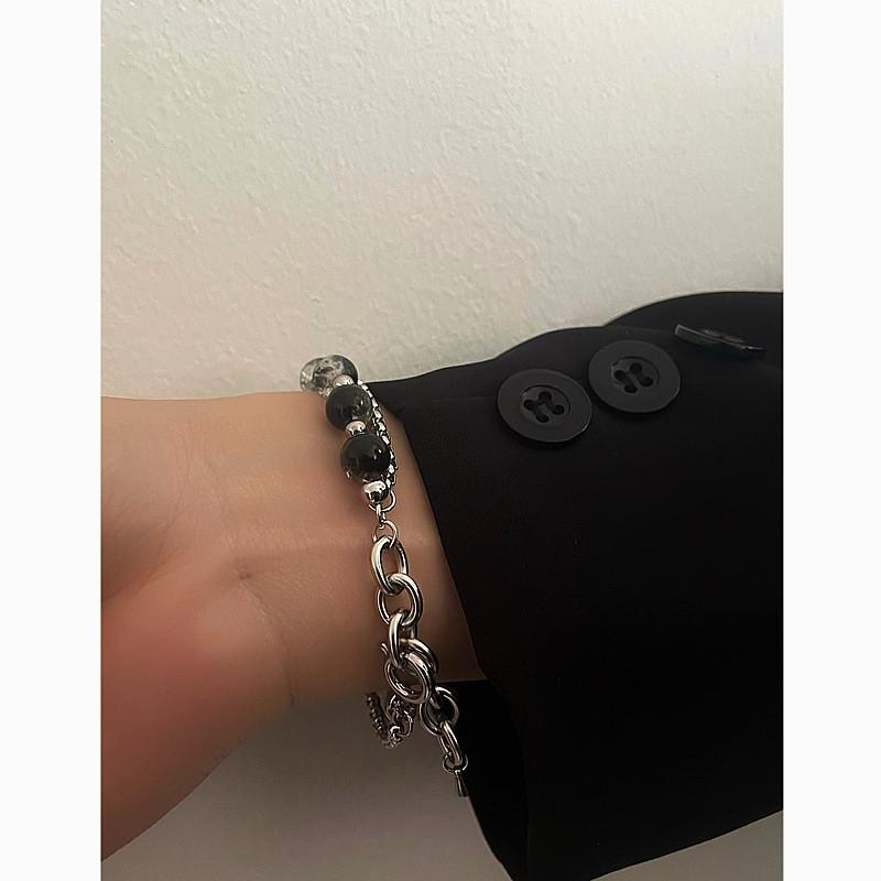 Titanium Steel Chain Bracelet For Men And Women Handmade Geometric Design Fashion Accessory