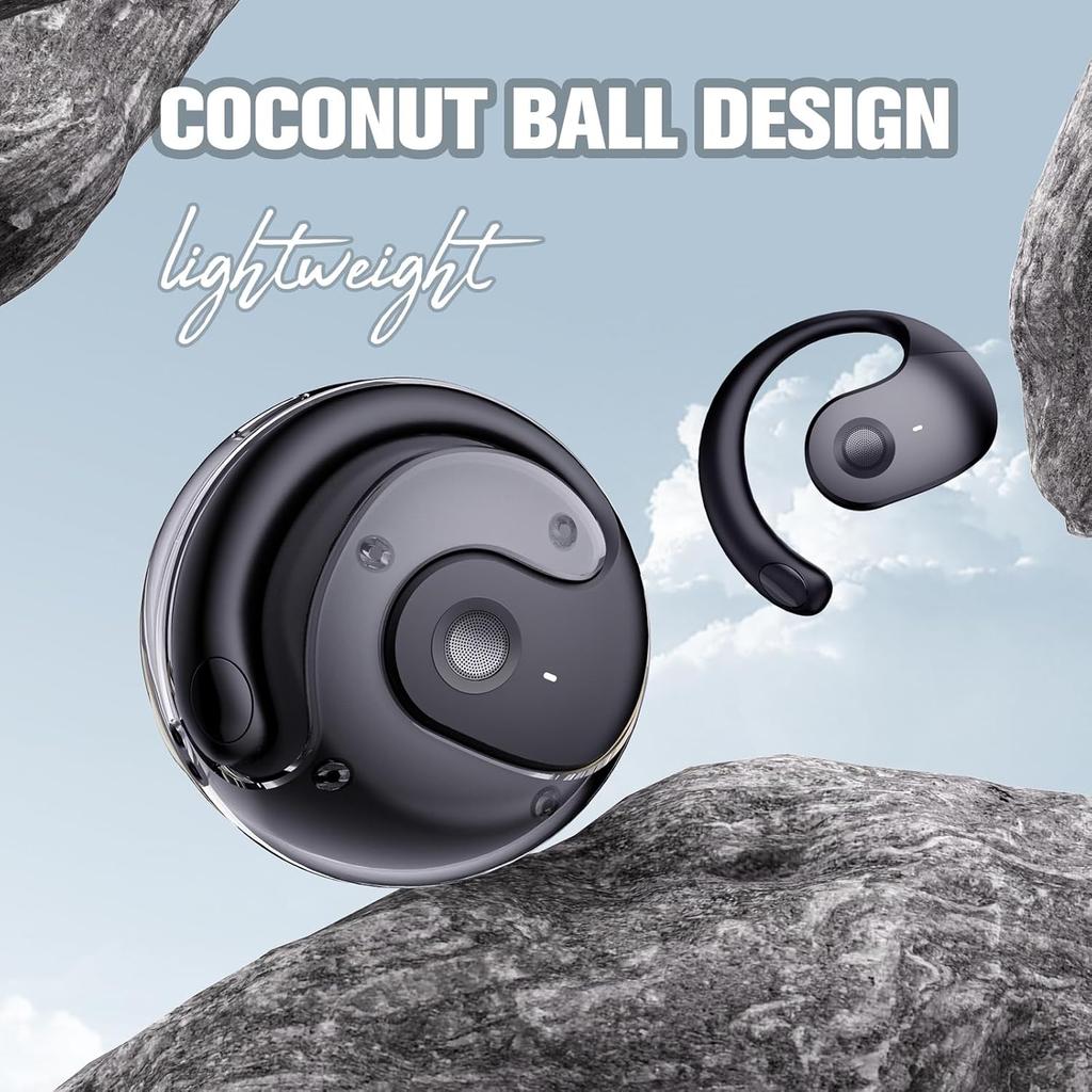 AI Language Translator Earbuds AI Headphones Live Language Translation Earbuds Real Time for iPhone Android Open Ear Buds Headphones Wireless