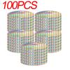 100/20PCS Round Paste Type Bird Repellent Tape Reflective Anti Bird Scare Eflective Stick Tape Pigeon Farm Bird Chasing Tools