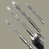 J0MC Efficient Four Flute Twist Drill Bit 4Pcs for Glass Tile Cement Granites