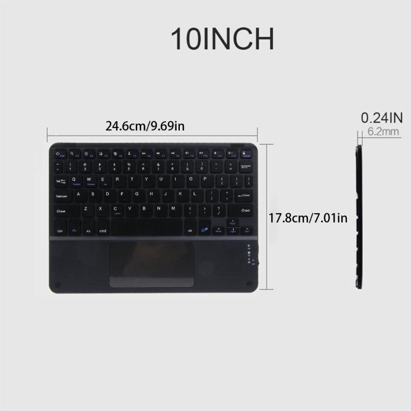 Mini Lightweight Portable Wireless Bluetooth-compatible Keyboard for Laptop Ultra Thin Keyboard Replacement 7/9/10 Inch