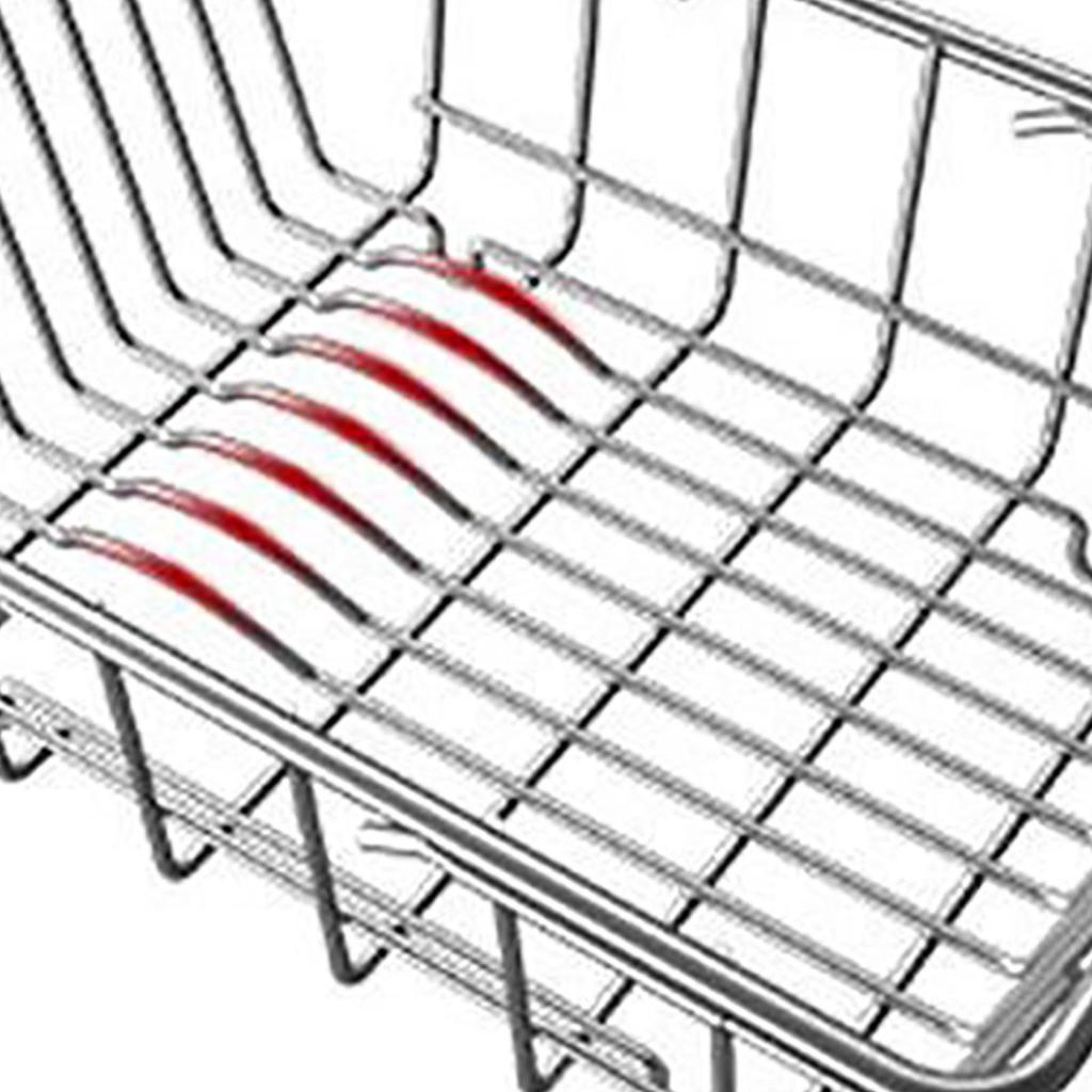 Coș de scurgere pentru chiuvetă Oțel inoxidabil Uscător de vase de bucătărie Extensibil Raft de uscare pentru chiuvetă pentru veselă