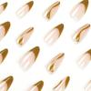 Wearable French Wave False Nail Art Stickers & Tips