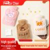 Lexue'er Large Hot Water Bottle with Rabbit Fur Hand Warmer Cover
