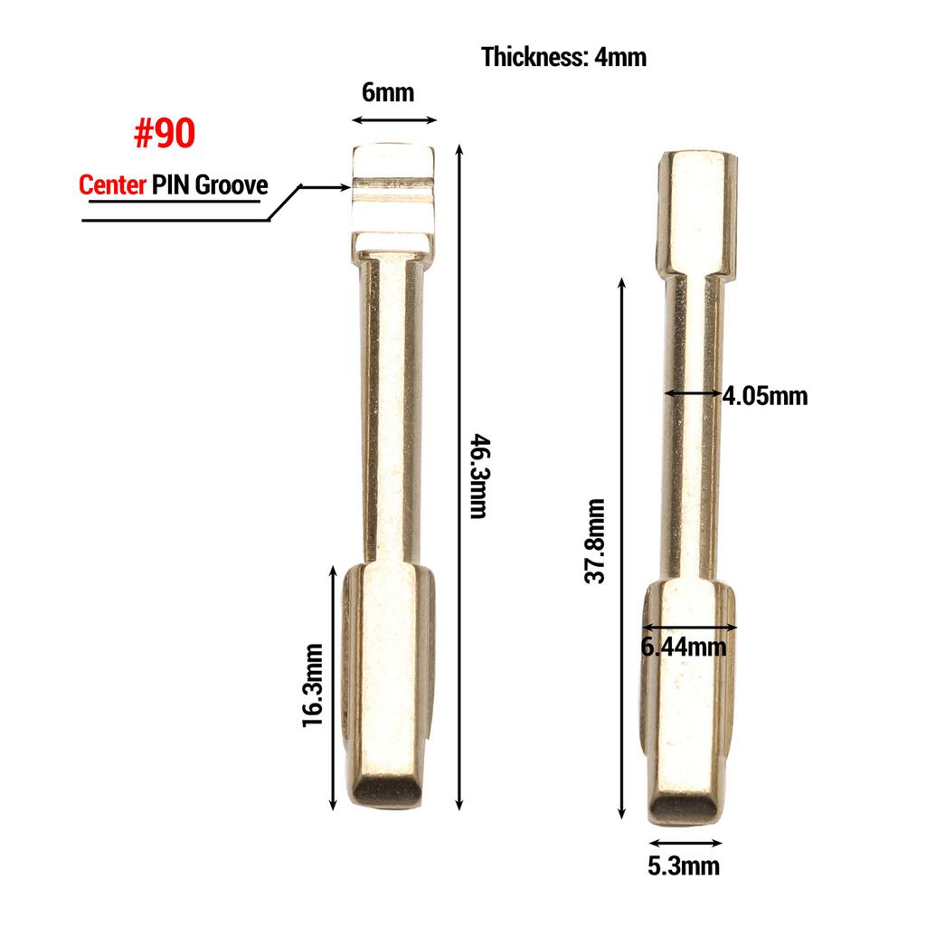 jingyuqin 1p Car Key Ucut Blade #19 #38 #109 #90 #91 #98 for ford metal