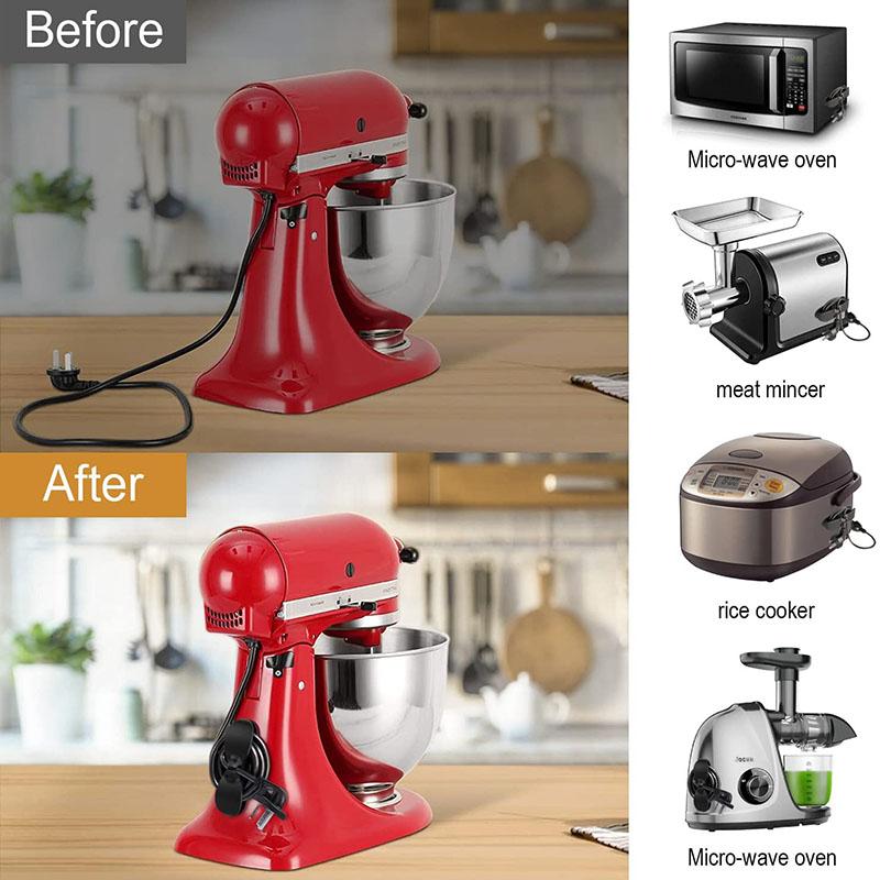 4 PEZZI Avvolgicavo Organizzatore per Cavo Elettrodomestico da Cucina Avvolgicavo Clip di Gestione Cavi Supporto per Friggitrice ad Aria Macchina da Caffè Fissatore