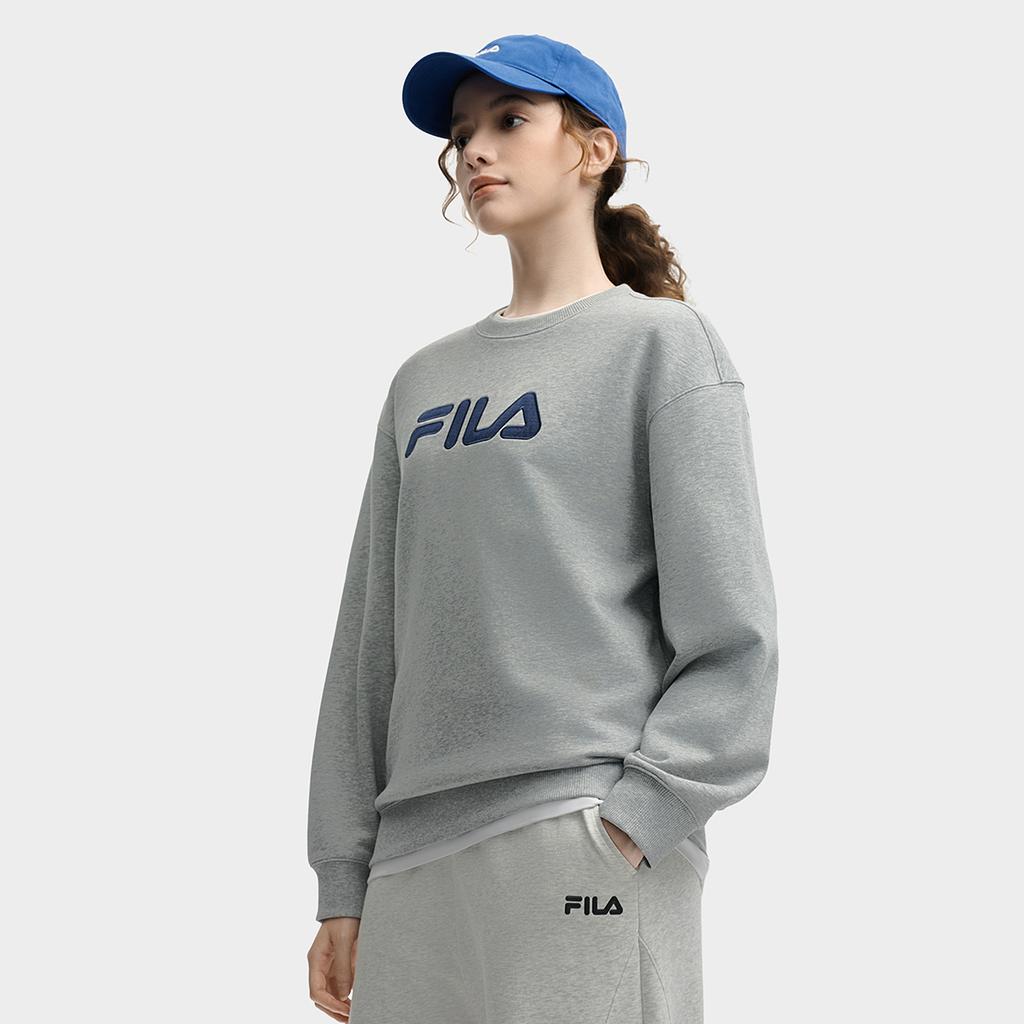 New FILA ORIGINALE Sweatshirt Unisex Cartier Heather Gray F51U539205FMG