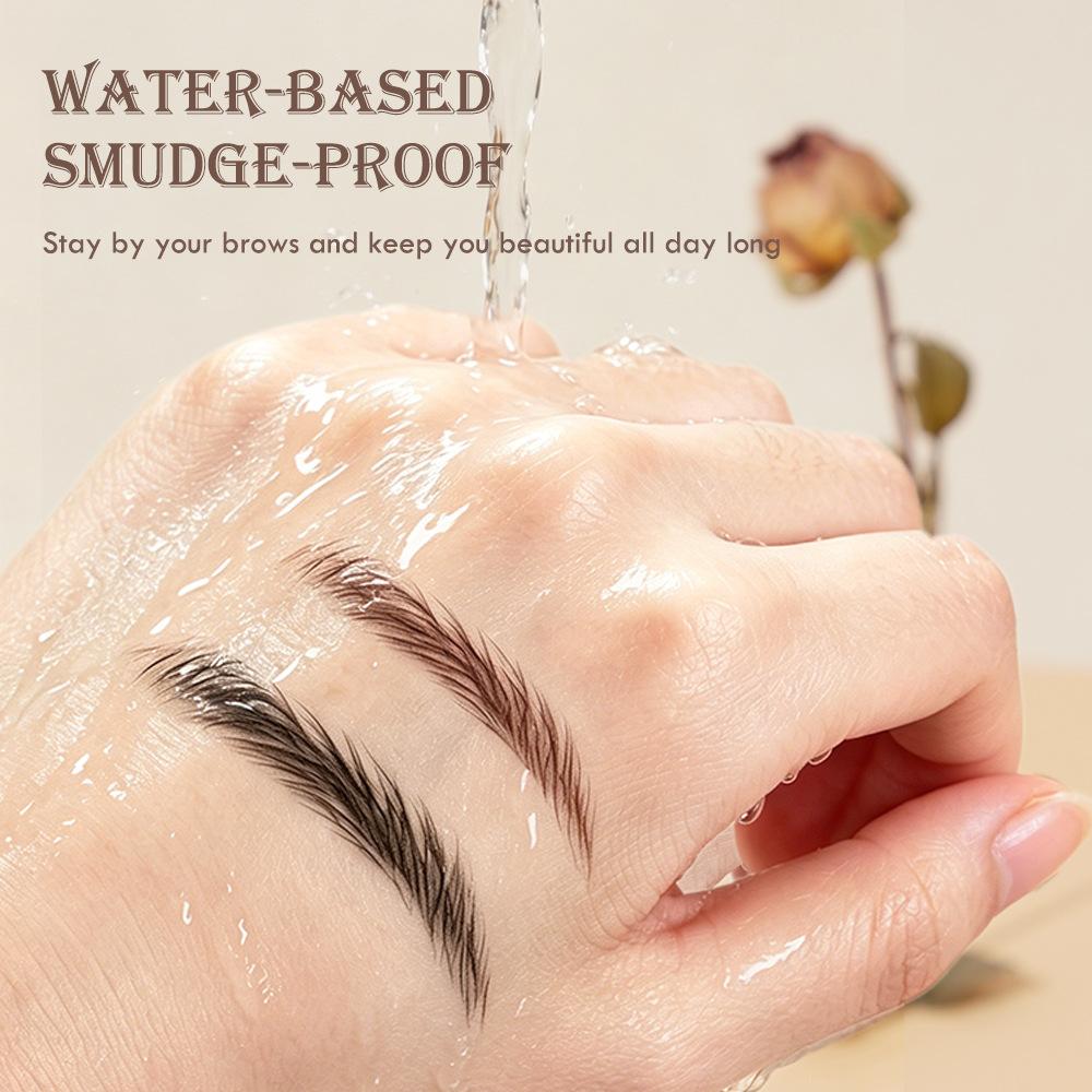 Makeup black technology has clear roots and long-lasting styling, natural waterproof, wild water-based eyebrow pencil