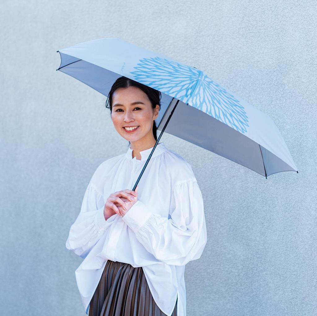 Mabu Sonnenschirm Faltbarer Schirm Sonnenschirm und Regenschirm für Frauen 55cm Basic Leicht Multi Mini Dahlie Schirm Regenschirm UV-Schutz Schattenspende