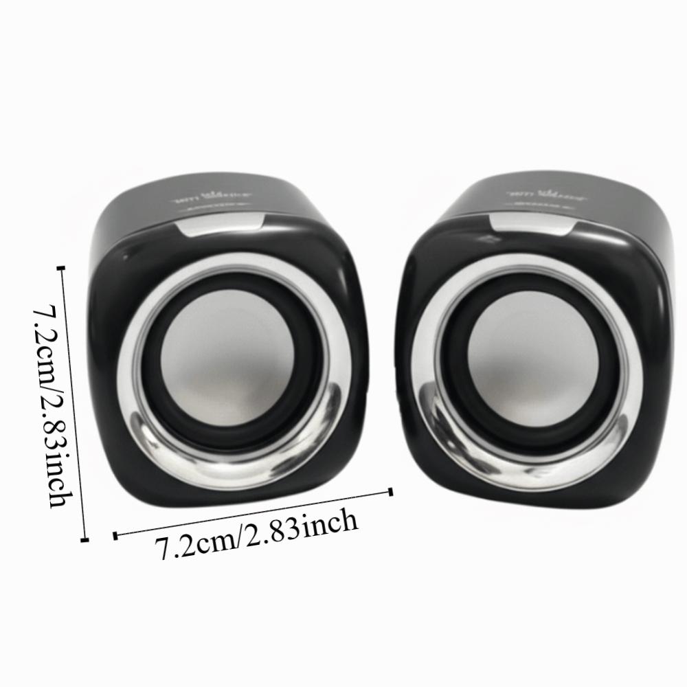 3.5mm Speaker Wired High Volume Stereo Mini Speaker Birthday Gift Wired Small Speaker Home Party