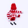 1Set Dollhouse Mini Knitted Sweater Hat Scarf Shoes Christmas 5Cm Doll Clothes Dolls Accessories