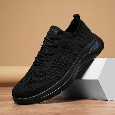 Sapatos Masculinos de Cadarço Moda Sapatos Casuais de Malha Tênis Masculinos Sapatos Vulcanizados Leves Tênis para Caminhada Zapatillas