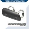 Muffler Heat Guard with Clamp/Exhaust Pipe Head Shield Cover for Motorcycle/Heat Insulation Carbon Fiber 145x62mm / 1 Set Black