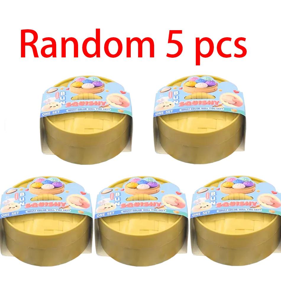 Kinder Kinder Teigtaschen Druck Teigtaschen Squishies Niedliches Buntes Brötchen Spielzeug Langsam Aufgehend Stressabbau Fidget Spielzeug für Erwachsene Angstlösende Geschenk