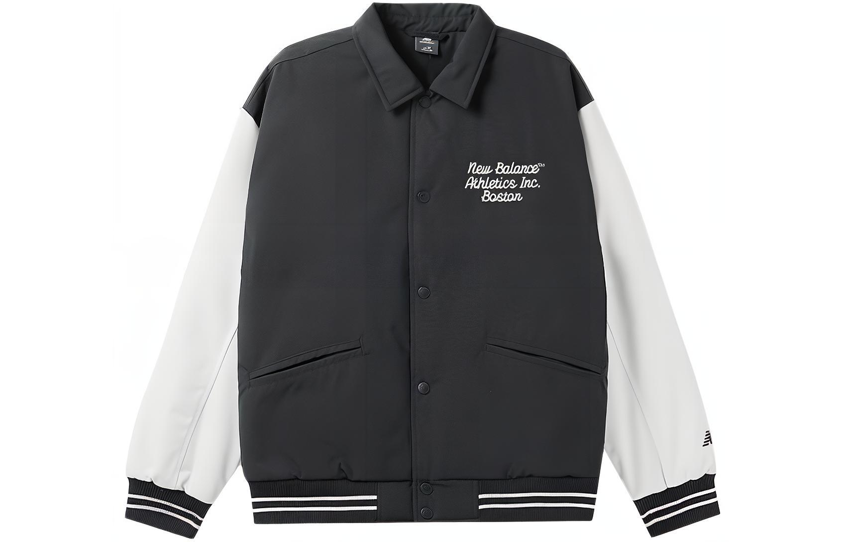 New Balance Baseball Jacket Men s Black AMJ41301-ACK S