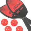 Pickleball Schläger Set 2 Stück, Leichte Polymer Waben Schläger