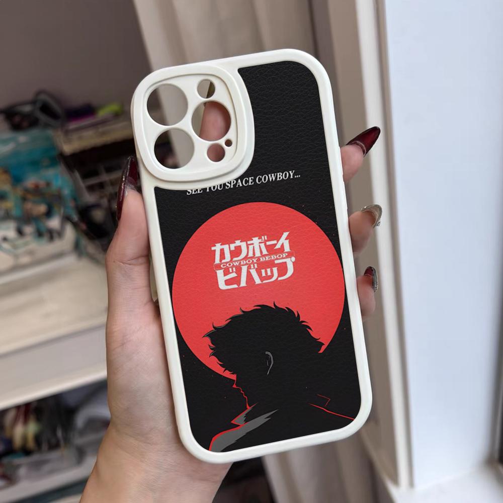 C-Cowboy Anime B-Bebop Phone Case For Iphone 16 15 14 12 13 Pro Max 11 Mini Xs Puls Lambskin Silicone Cover