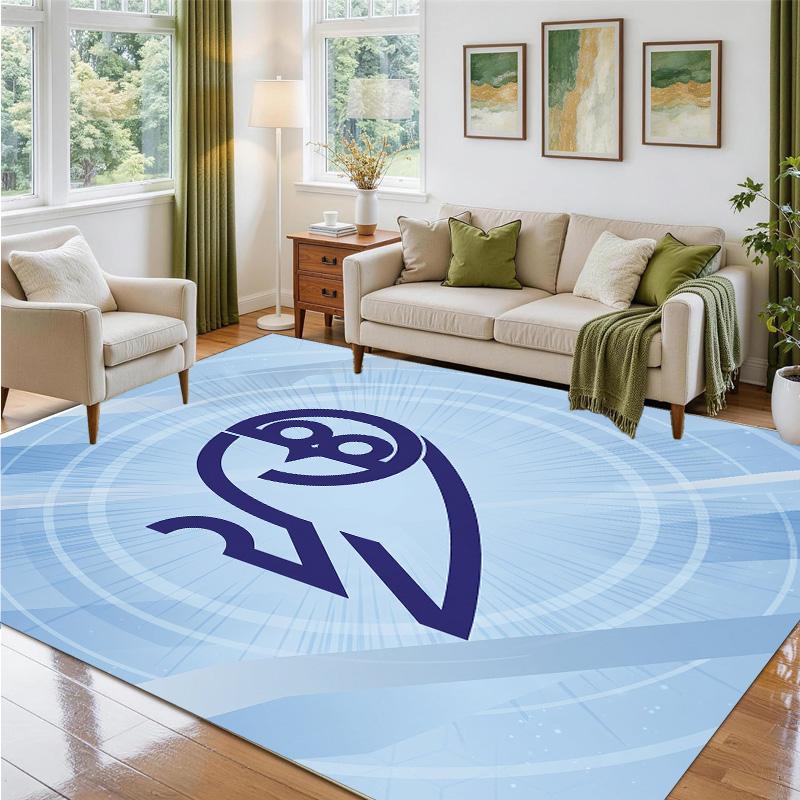 Sheffield Wednesday Design Crystal Velvet Rug Soft Decorative Mat for Bedroom Entrance