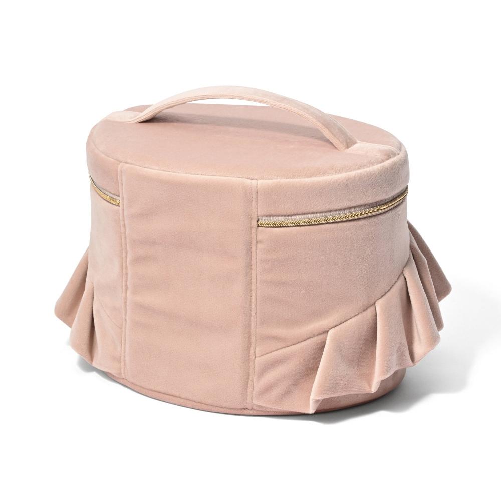 Franc Franc Japan VeLour FriLL Vanity Pouch L Pink