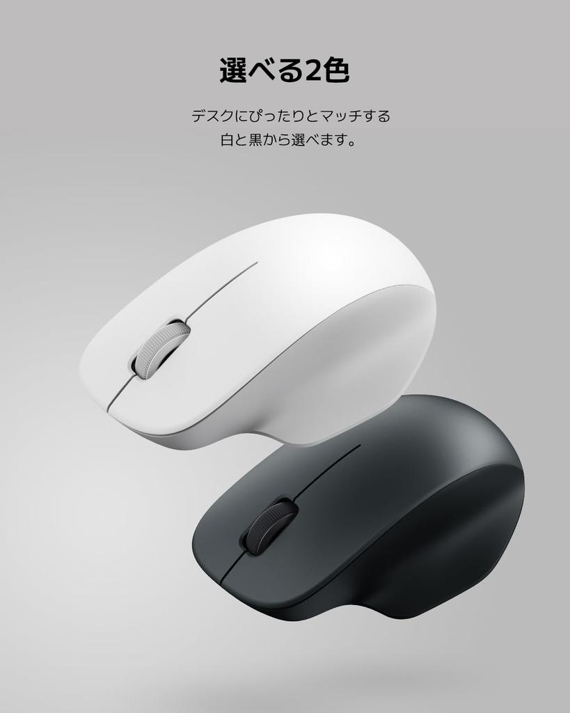 Xiaomi Comfort Wireless Mouse, Black, Comfortable Grip, Quiet 2.4GHz Wireless Connection, Large Scroll Wheel, TTC Buttons, 1200dpi High-Precision