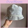 Denim Fischerhut für Damen mit breiter Krempe Sonnenschutz Sommer Modeaccessoire