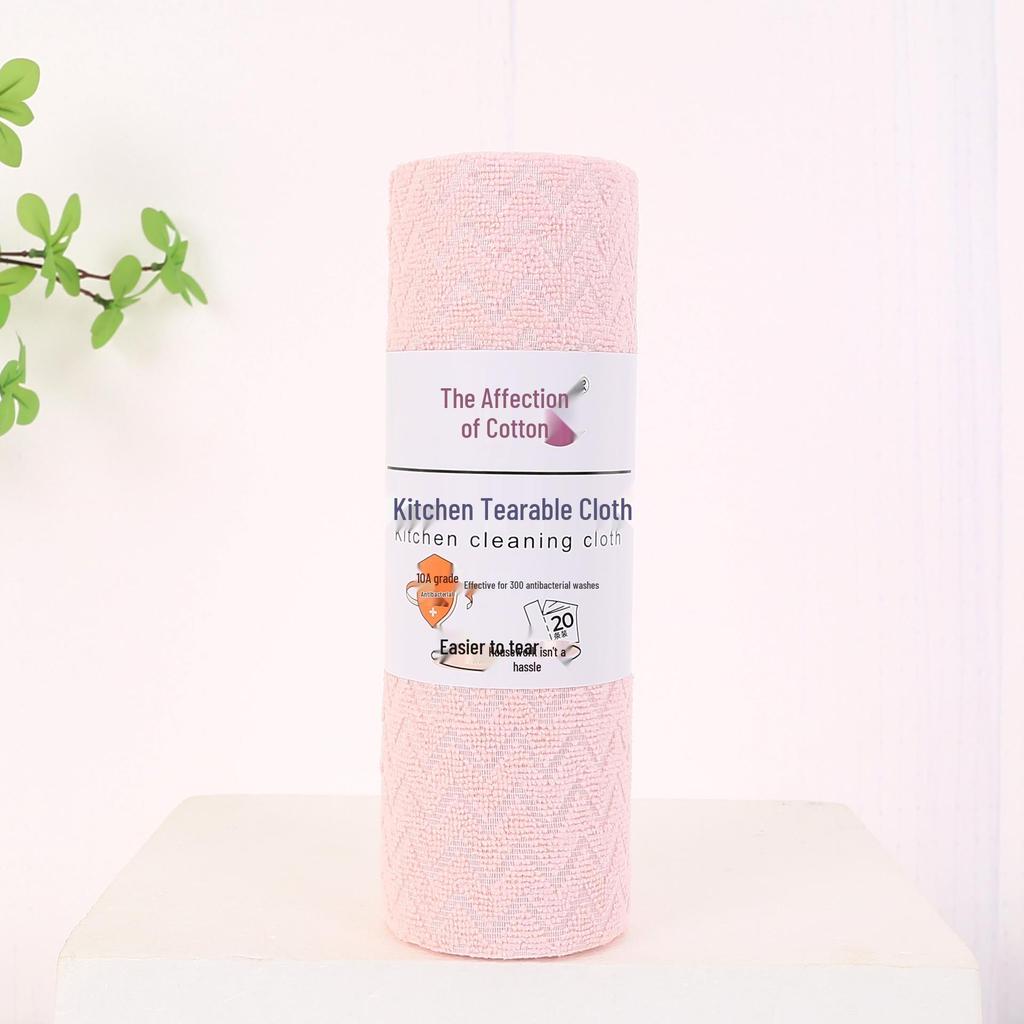 Lazy Person's Kitchen Rag: Tearable, Dual-Use for Wet/Dry Cleaning, Oil-Resistant, Lint-Free, Reusable.