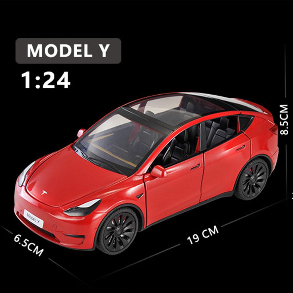 Ny 1/24-skalamodell Y Diecast Alloy Lekemodeller Bilsimulering med lyd og lys Trekk tilbake Funksjon Samling Gutter Leketøy Gaver