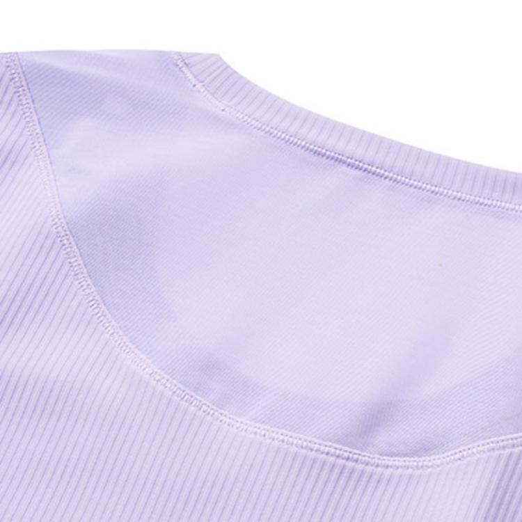 Saucony Logo Print Round Neck Short Sleeve T-Shirt Women T-Shirts Light-Purple SC1239078-3