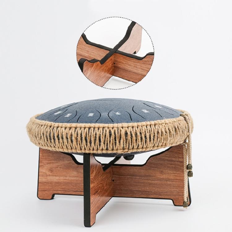 Supporto Espositore per Tongue Drum Struttura in Legno Massiccio Supporto per Handpan Stand per Batteria Handpan per Palco o Uso Domestico