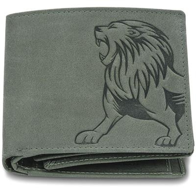 Leo Vintage Green Leather Wallet for Men