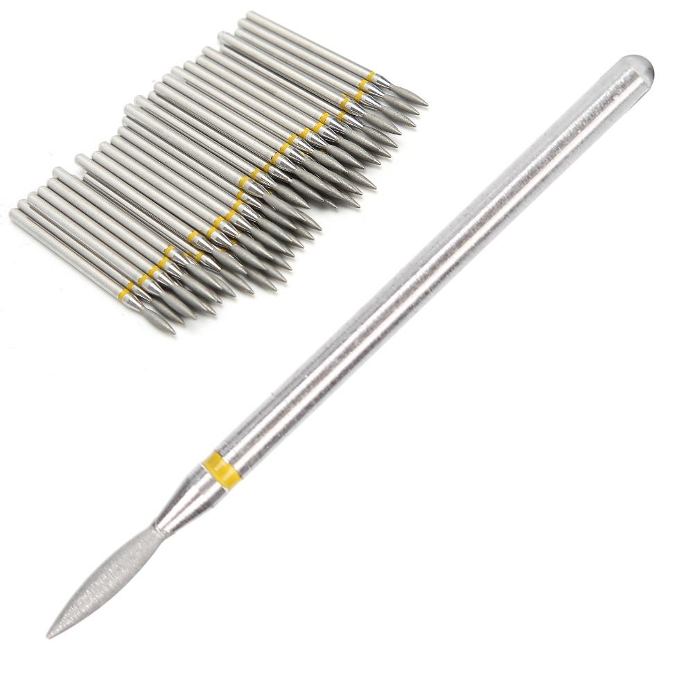 50pcs Replacement Head Nail Drill Bits Cylinder Shape Nail Drill Bit Set  For Nails