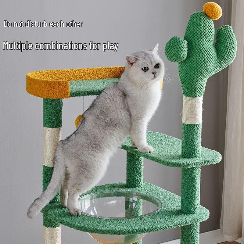 Cactus Cat Tree with Condo & Scratching Post