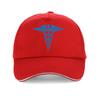 EMT Star of Life Nursing Ambulance Print Baseball Cap Unisex Women Caduceus Hat  Medicine Symbol Nurse Doctor Medical Bonnet
