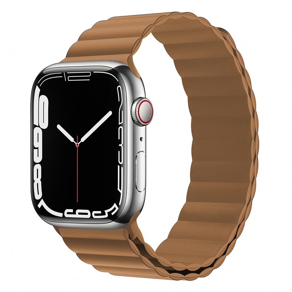 Magnetic loop strap For Apple watch ultra 3 band 44mm 40mm 45mm 41mm 42 49mm 46mm Silicone Bracelet iWatch series se 7 8 9 2 10