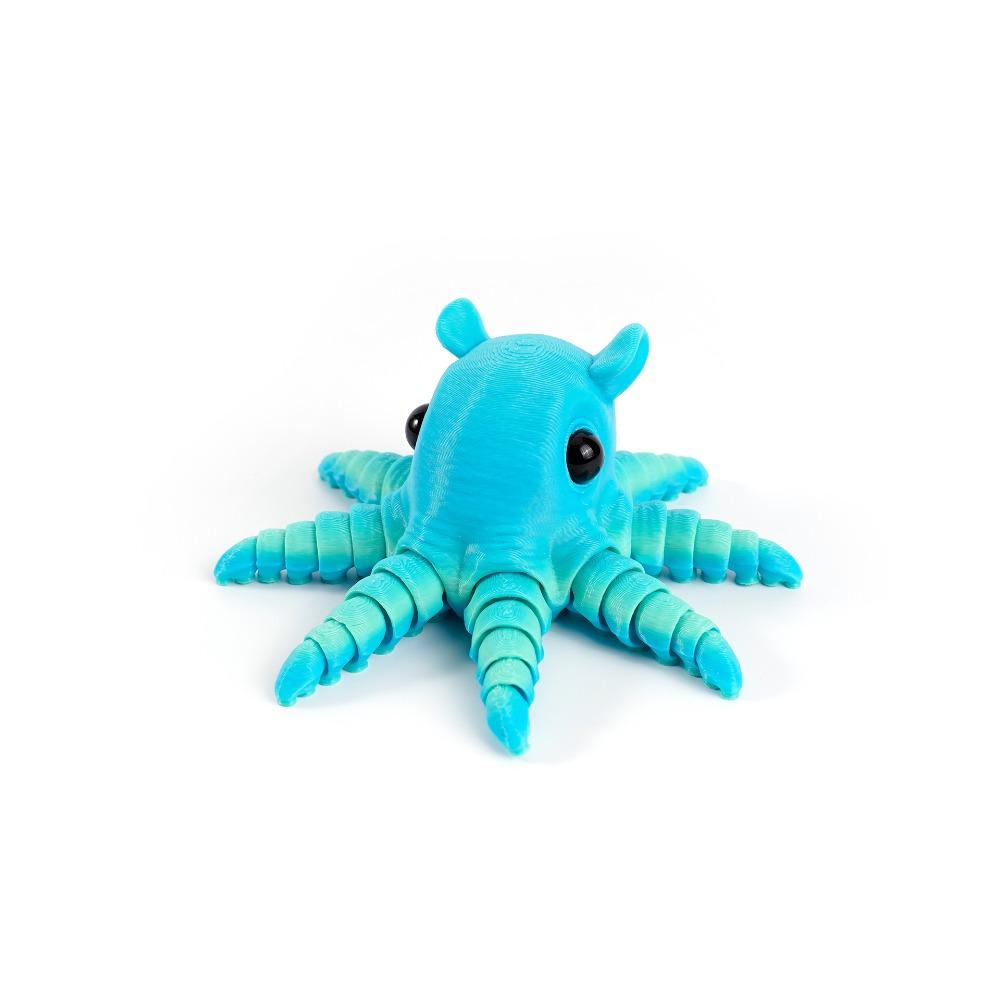 PLA Plastic 3D Printed Octopus Model Multi-jointed Movable Octopus Desktop Ornaments 7 Colors Animal Simulation Model Children's